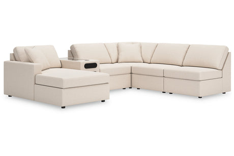 Modmax Oyster 6-Piece Sectional with Chaise -   - Luna Furniture