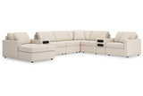 Modmax Oyster 8-Piece Sectional with Audio System and Chaise -   - Luna Furniture