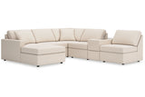 Modmax Oyster 6-Piece Sectional with Chaise