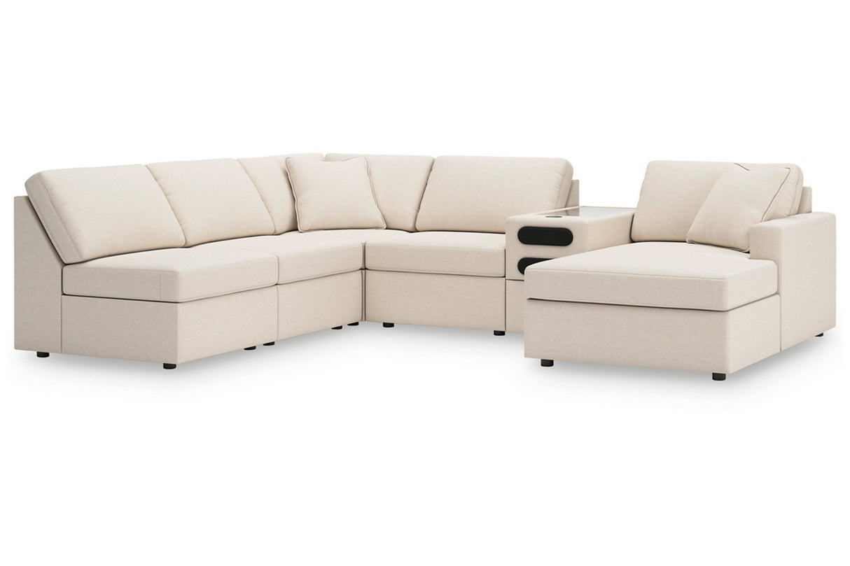 Modmax Oyster 6-Piece Sectional with Chaise -   - Luna Furniture