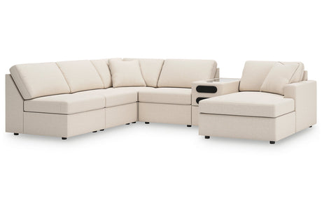 Modmax Oyster 6-Piece Sectional with Chaise -   - Luna Furniture