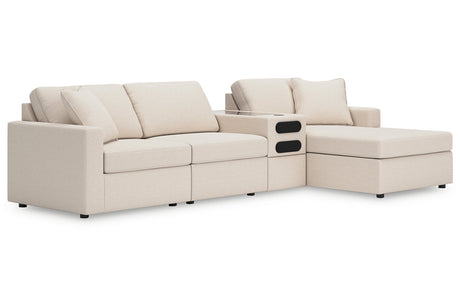 Modmax Oyster 4-Piece Sectional with Chaise -   - Luna Furniture