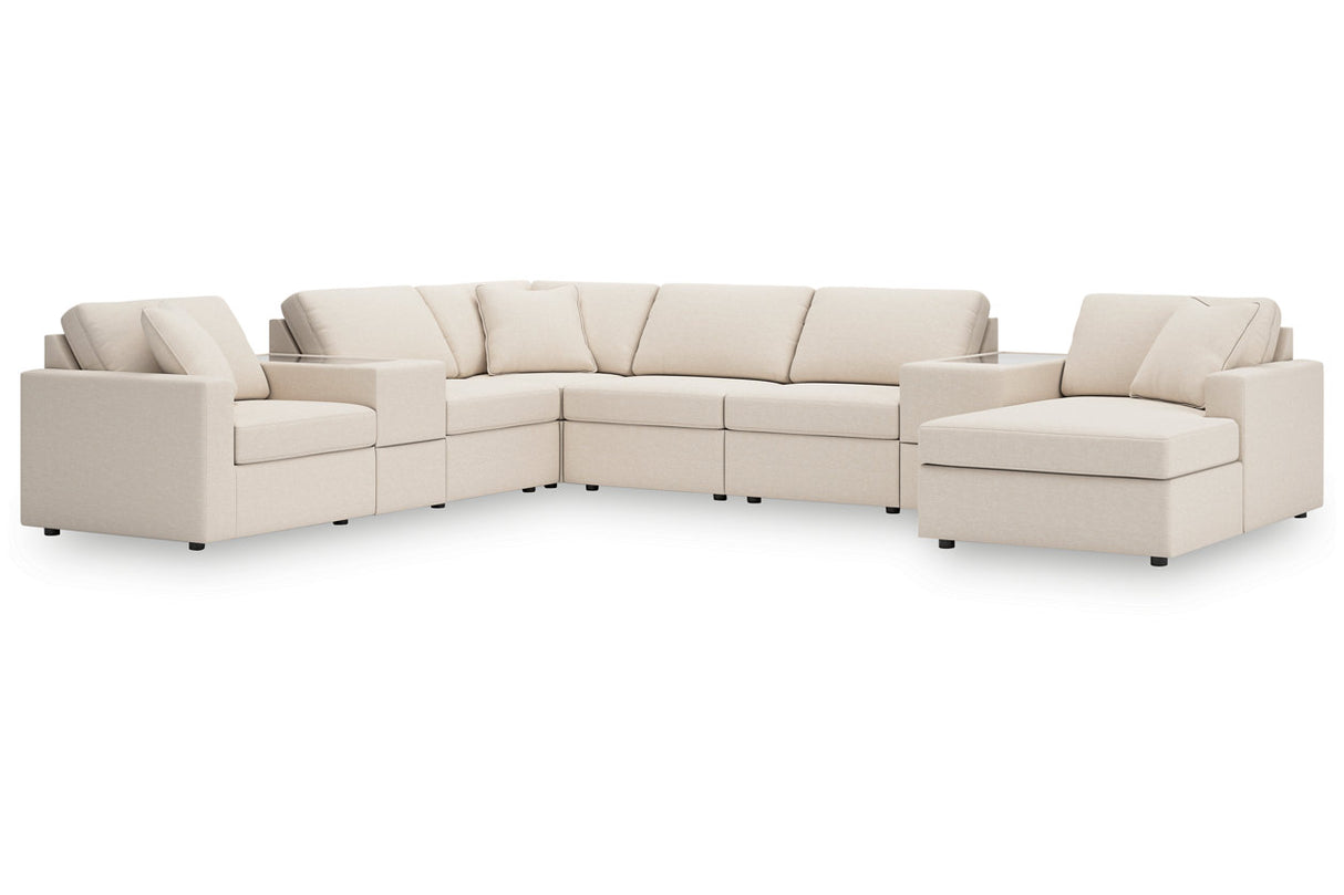 Modmax Oyster 8-Piece Sectional with Chaise -   - Luna Furniture