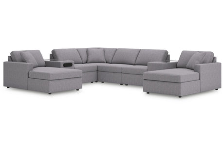 Modmax Granite 8-Piece Sectional with Chaise -   - Luna Furniture