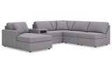 Modmax Granite 6-Piece Sectional with Chaise -   - Luna Furniture