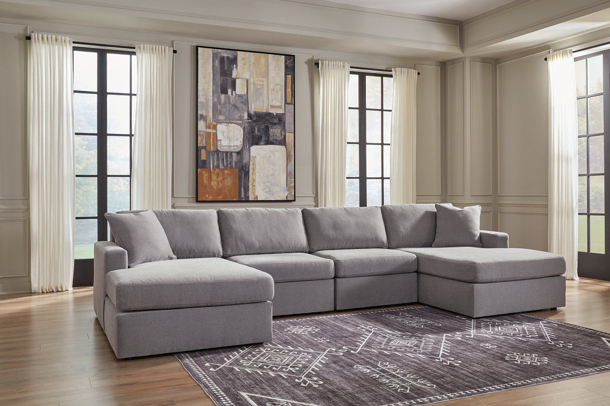 Modmax Granite 4-Piece Sectional with Chaise -  Ashley - Luna Furniture