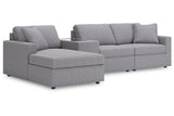 Modmax Granite 4-Piece Sectional with Chaise -   - Luna Furniture