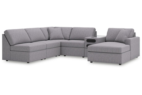 Modmax Granite 6-Piece Sectional with Chaise -   - Luna Furniture