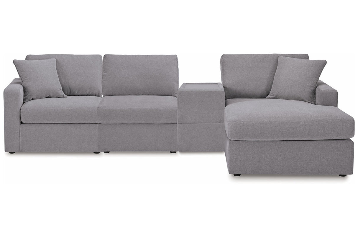 Modmax Granite 4-Piece Sectional with Chaise -   - Luna Furniture