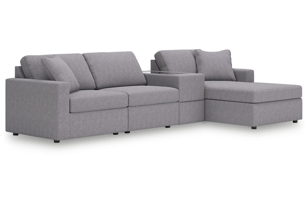 Modmax Granite 4-Piece Sectional with Chaise -   - Luna Furniture