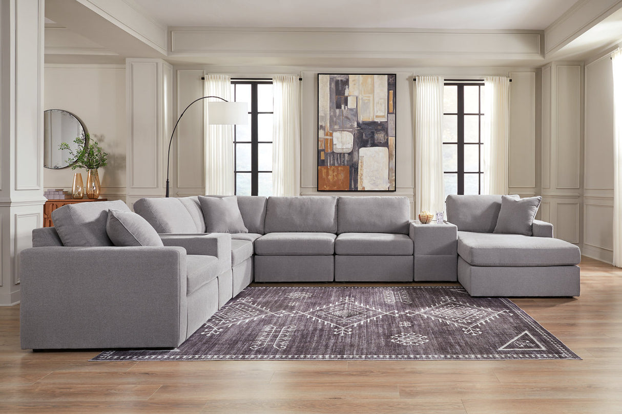 Modmax Granite 8-Piece Sectional with Chaise -   - Luna Furniture