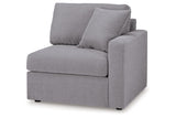 Modmax Granite 6-Piece Sectional and Swivel Glider Recliner -   - Luna Furniture