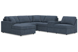 Modmax Ink 6-Piece Sectional with Chaise -   - Luna Furniture