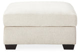 Cambri Snow 2 Oversized Swivel Chairs and Ottoman from Ashley - Luna Furniture