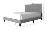 Otto Gray Full Platform Bed from Happy Homes - Luna Furniture