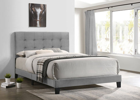 Otto Gray King Platform Bed from Happy Homes - Luna Furniture