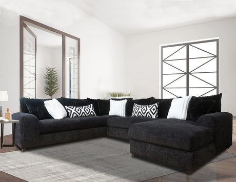 938 Black Venus - Oversized Sectional - 938 Black