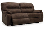 Bolzano Coffee Reclining Sofa and Loveseat -  Ashley - Luna Furniture