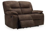 Bolzano Coffee Reclining Sofa and Loveseat -  Ashley - Luna Furniture