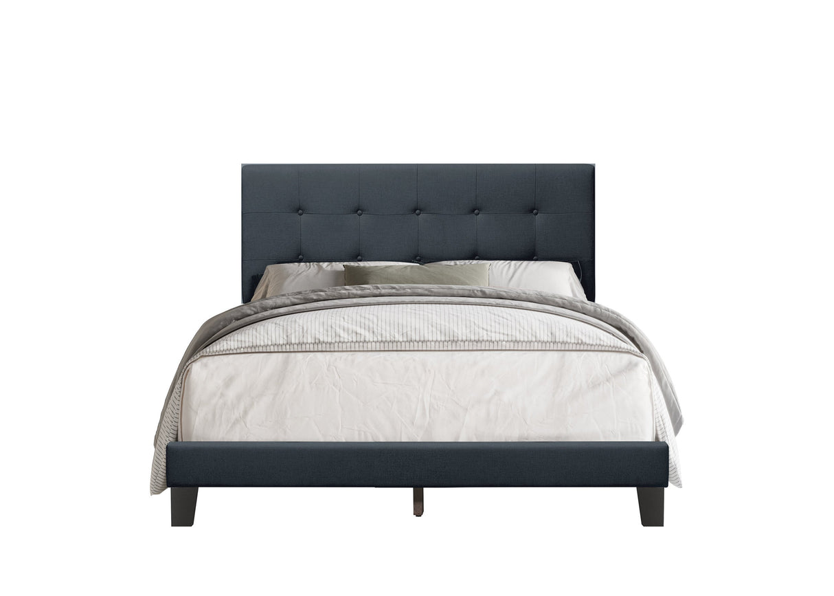 Otto Charcoal King Platform Bed from Happy Homes - Luna Furniture