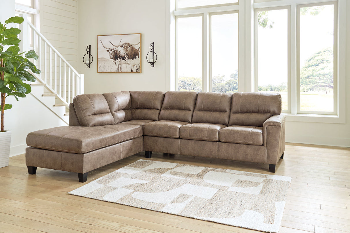 Navi Fossil 2-Piece Sectional Sofa Chaise from Ashley - Luna Furniture