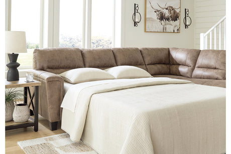 Navi Fossil 2-Piece Sectional Sofa Sleeper Chaise -  Ashley - Luna Furniture