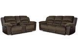 Dorman Chocolate Reclining Living Room Set -  Ashley - Luna Furniture