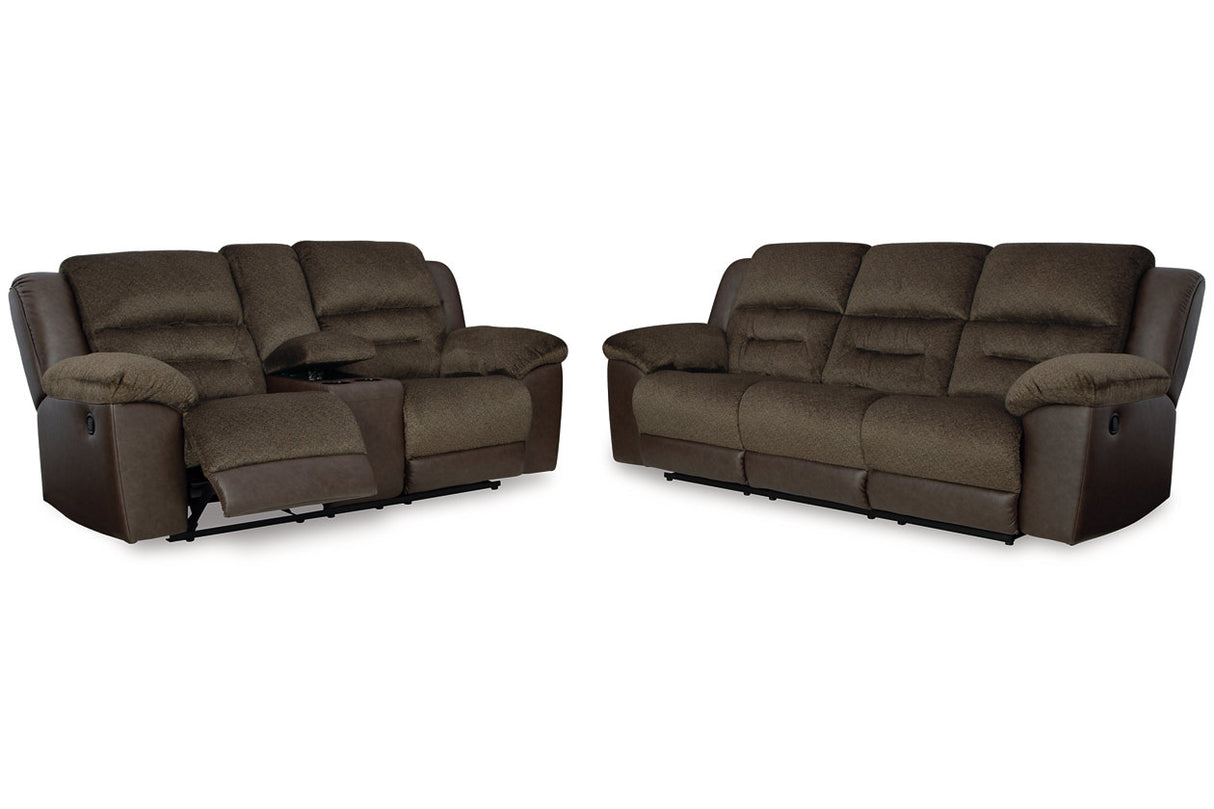 Dorman Chocolate Reclining Living Room Set -  Ashley - Luna Furniture