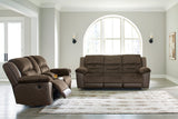 Dorman Chocolate Reclining Living Room Set -  Ashley - Luna Furniture