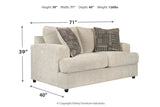 Soletren Stone Sofa, Loveseat and Oversized Chair -  Ashley - Luna Furniture