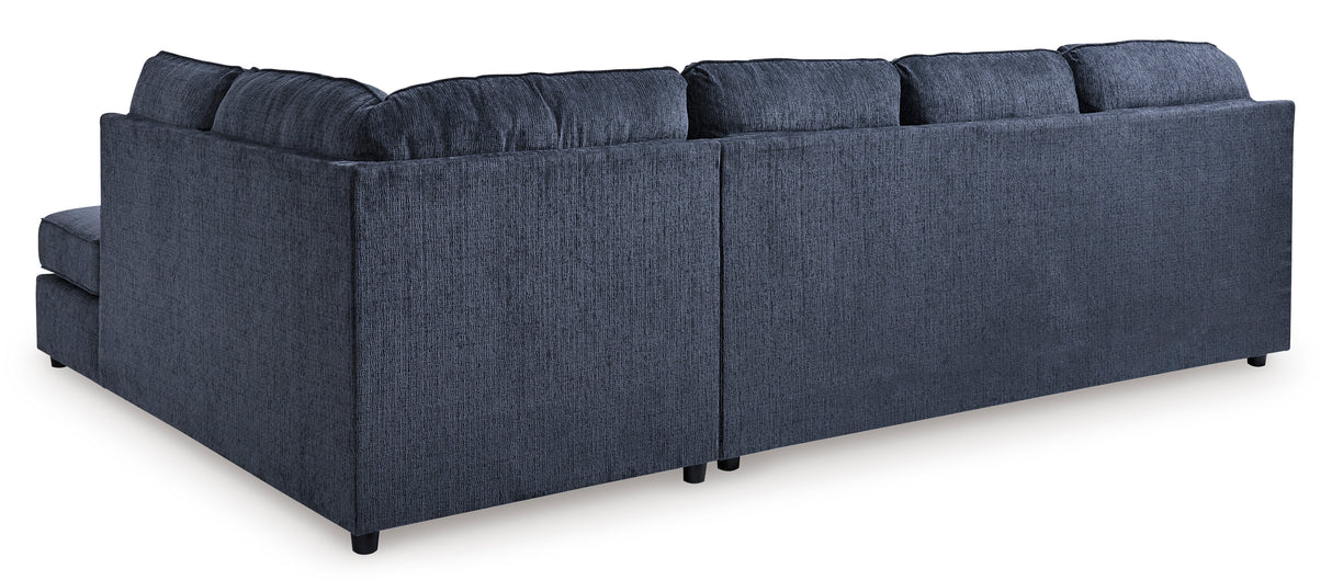 Albar Place Cobalt 2-Piece RAF Chaise Sectional from Ashley - Luna Furniture