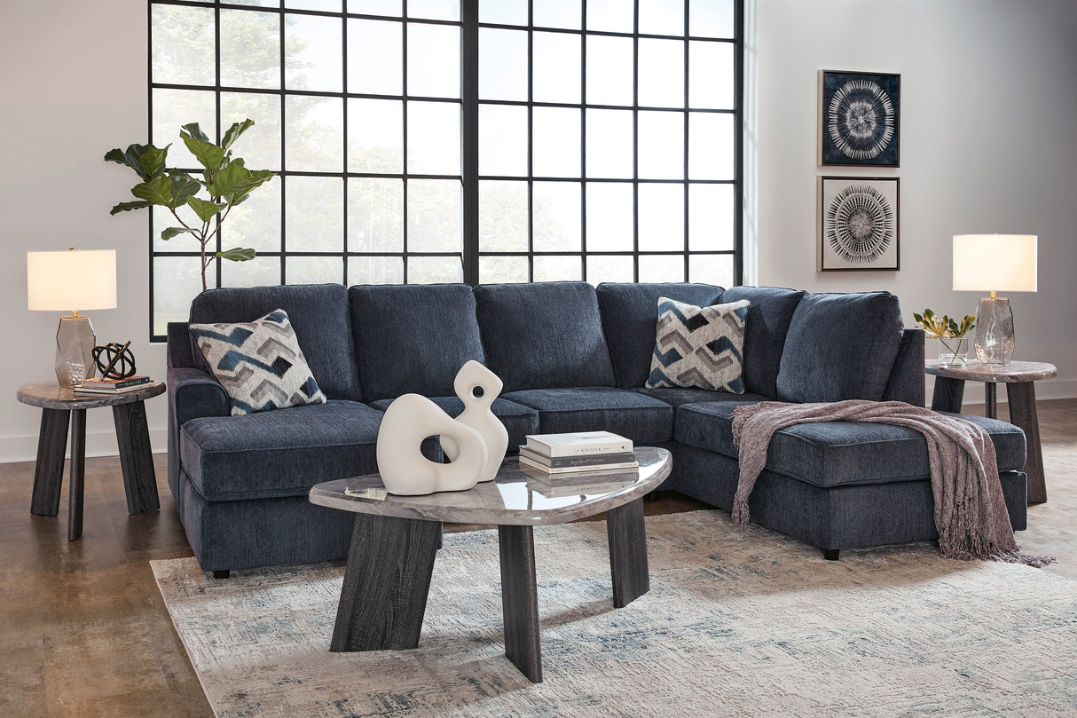 Albar Place Cobalt 2-Piece RAF Chaise Sectional from Ashley - Luna Furniture