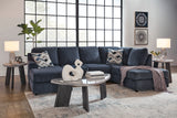 Albar Place Cobalt 2-Piece RAF Chaise Sectional from Ashley - Luna Furniture