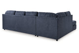 Albar Place Cobalt 2-Piece Sectional from Ashley - Luna Furniture