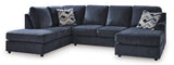 Albar Place Cobalt 2-Piece LAF Chaise Sectional from Ashley - Luna Furniture