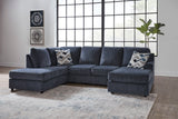 Albar Place Cobalt 2-Piece LAF Chaise Sectional from Ashley - Luna Furniture