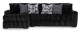 Midnight-Madness Onyx 2-Piece LAF Chaise Sectional