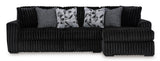 Midnight-Madness Onyx 2-Piece RAF Chaise Sectional