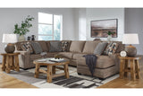 Cannonbrook Nutmeg 3-Piece Sectional with Chaise -  Ashley - Luna Furniture