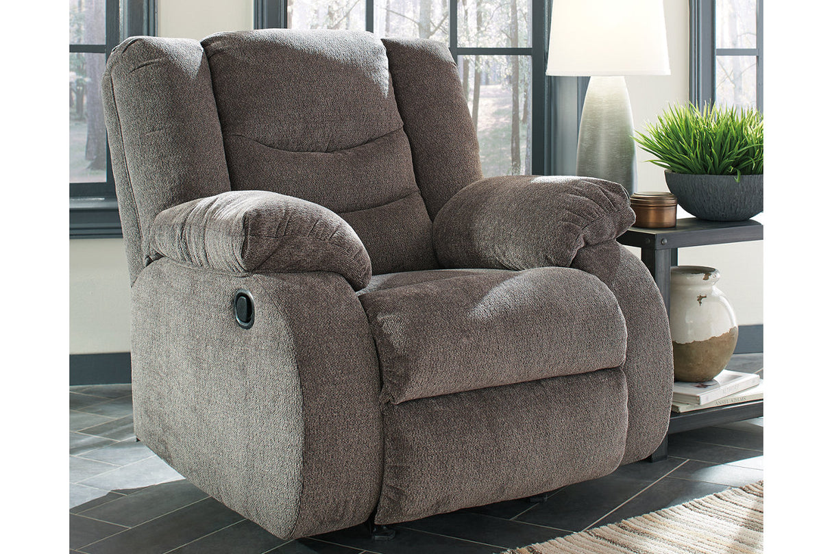 Tulen Gray Reclining Sofa, Loveseat and Recliner -  Ashley - Luna Furniture