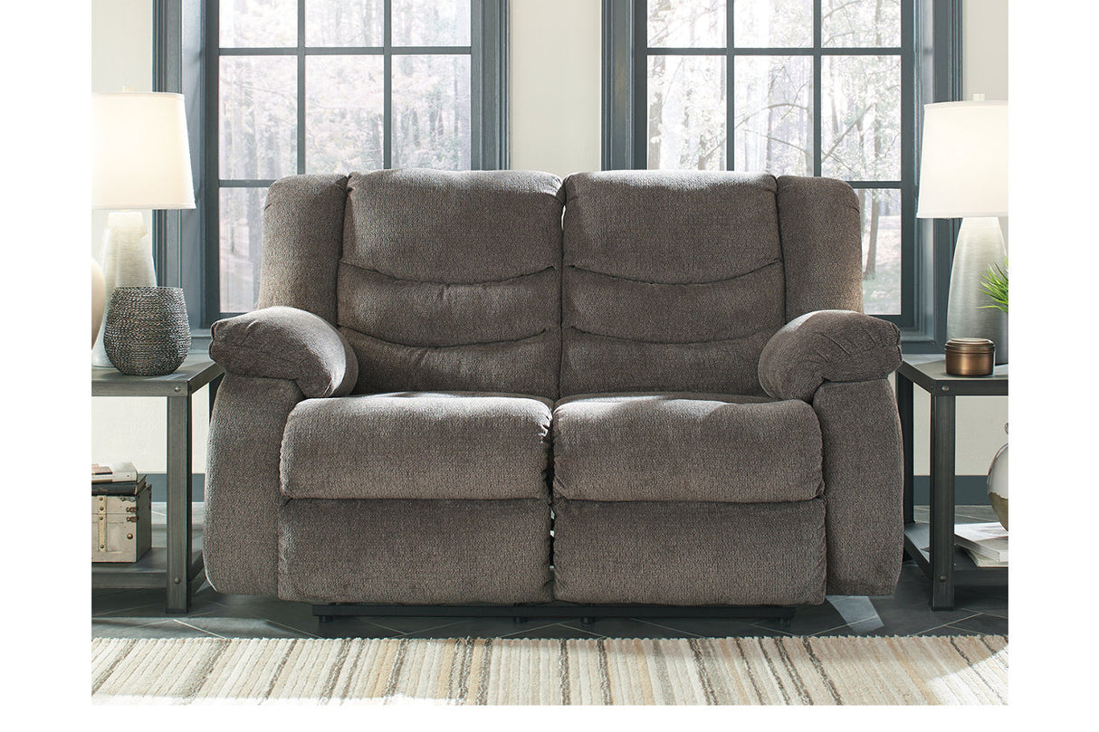 Tulen Gray Reclining Sofa and Loveseat -  Ashley - Luna Furniture