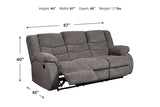 Tulen Gray Reclining Sofa and Loveseat -  Ashley - Luna Furniture