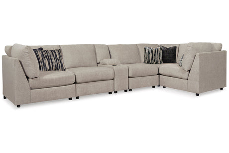Kellway Bisque 6-Piece Sectional -  Ashley - Luna Furniture