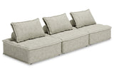 Bales Taupe 3-Piece Modular Seating -  Ashley - Luna Furniture