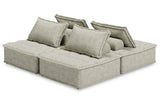 Bales Taupe 4-Piece Modular Seating -  Ashley - Luna Furniture