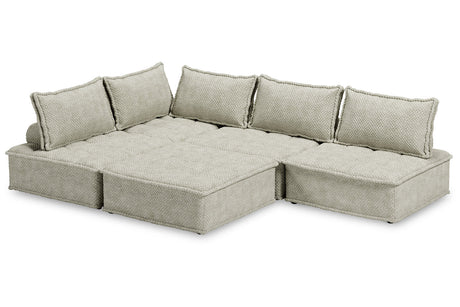 Bales Taupe 5-Piece Modular Seating -  Ashley - Luna Furniture