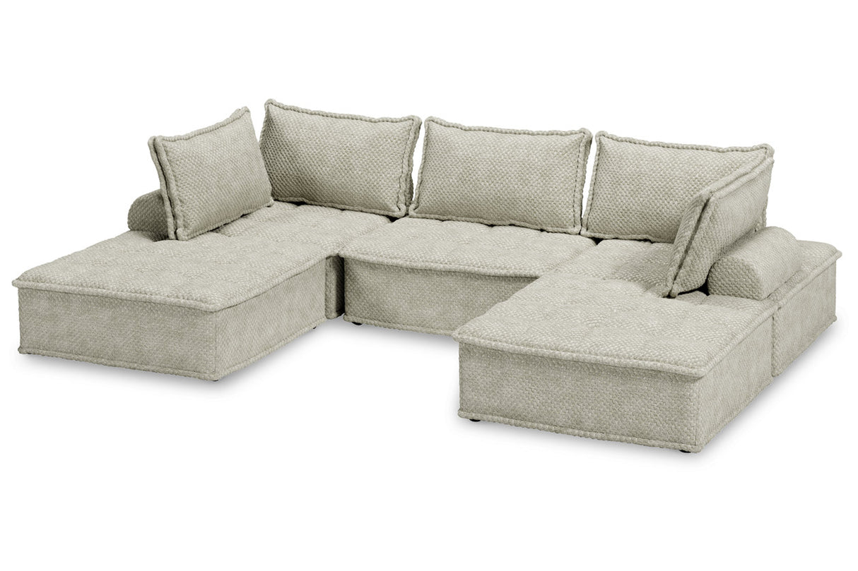 Bales Taupe 5-Piece Modular Seating -  Ashley - Luna Furniture