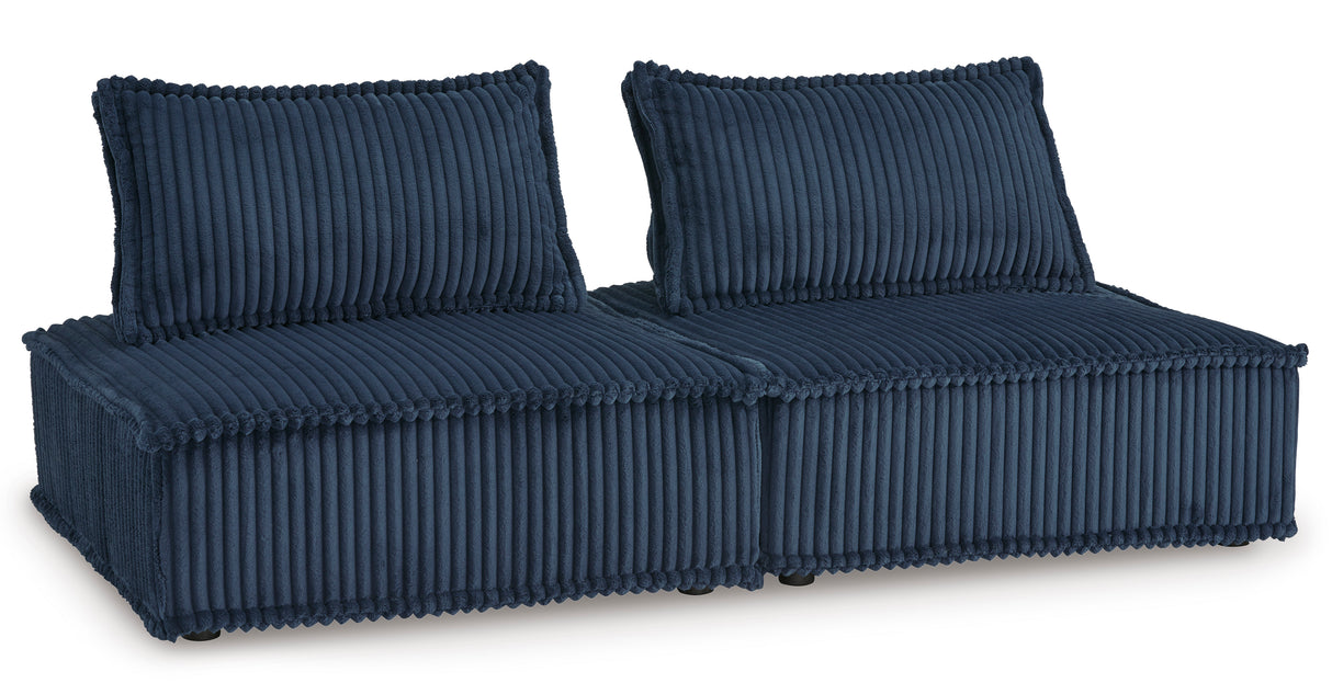 Bales Navy 2-Piece Modular Seating from Ashley - Luna Furniture