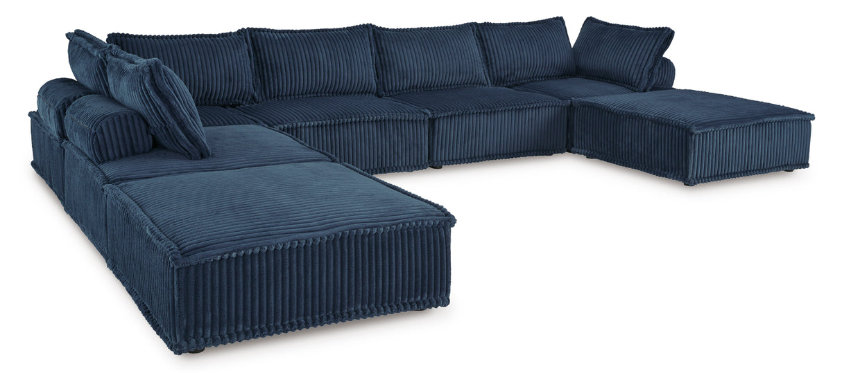 Bales Navy 7-Piece Modular Seating