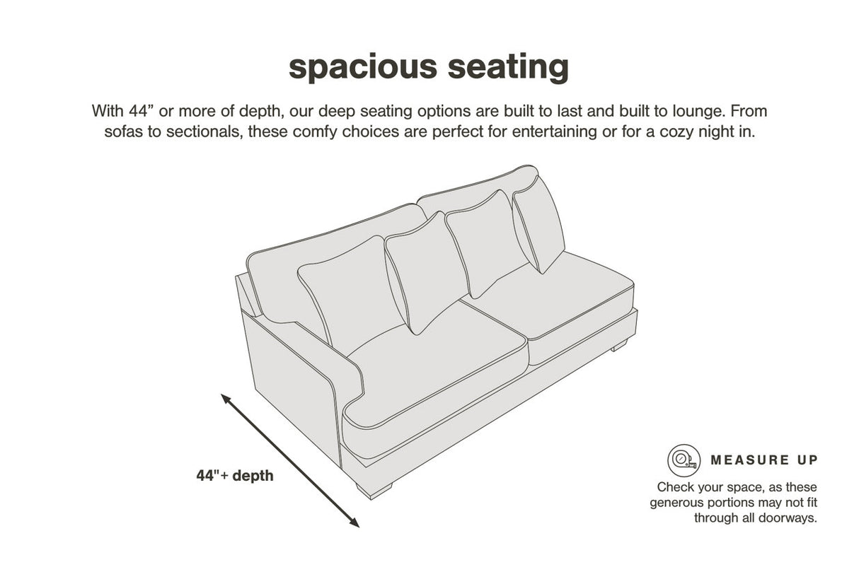 Lavernett Charcoal 4-Piece Sectional -  Ashley - Luna Furniture